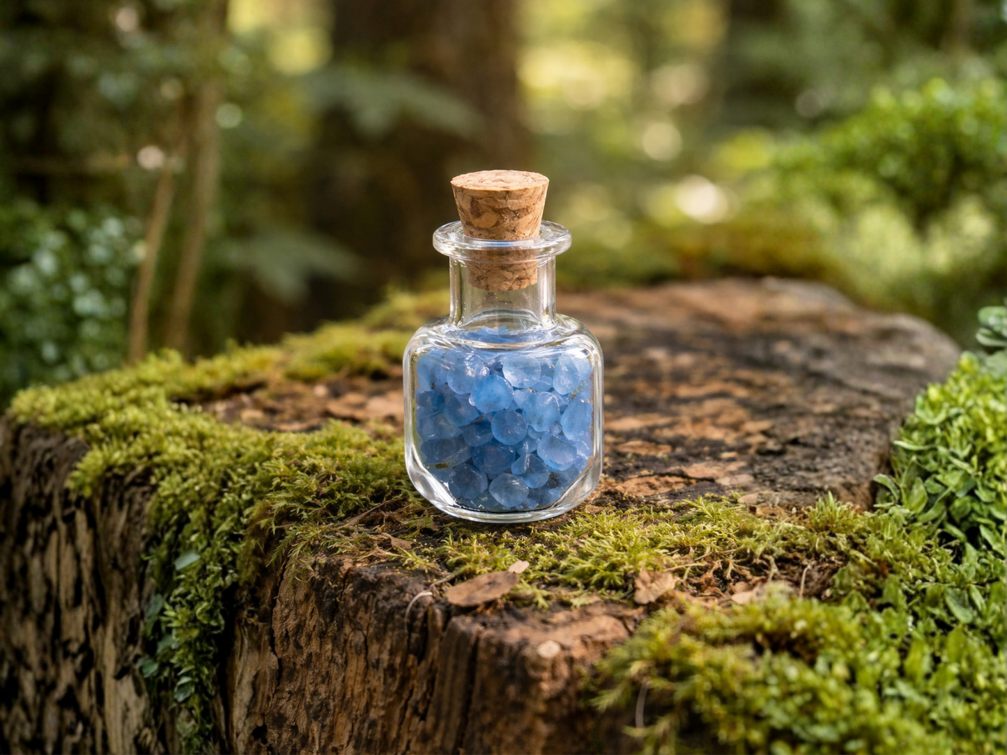 Set of 10 Fairy Potion Bottles with Labels - Mini Glass Bottles for Fairy Gardens