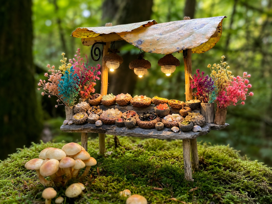 Preserved Flower Set for Fairy Gardens & Miniature Scenes