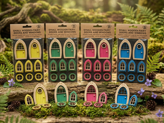 Finished Fairy Door & Window Set – Fairy Gardens & Pumpkin Houses