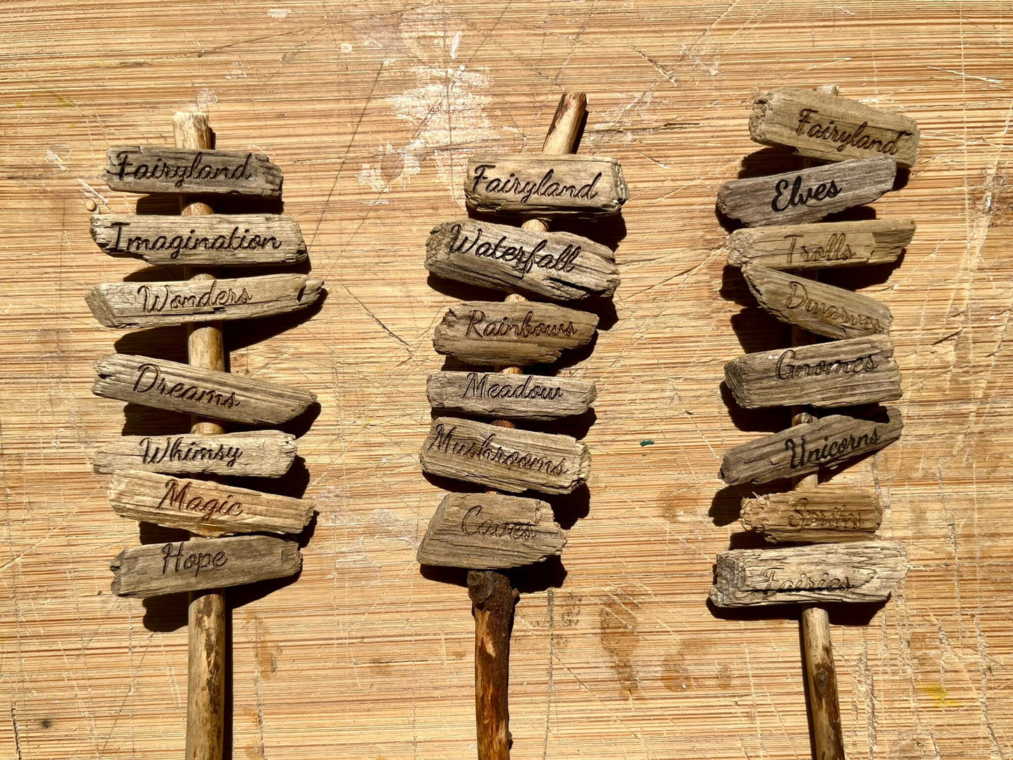 Personalized Mini Fairy Sign Posts