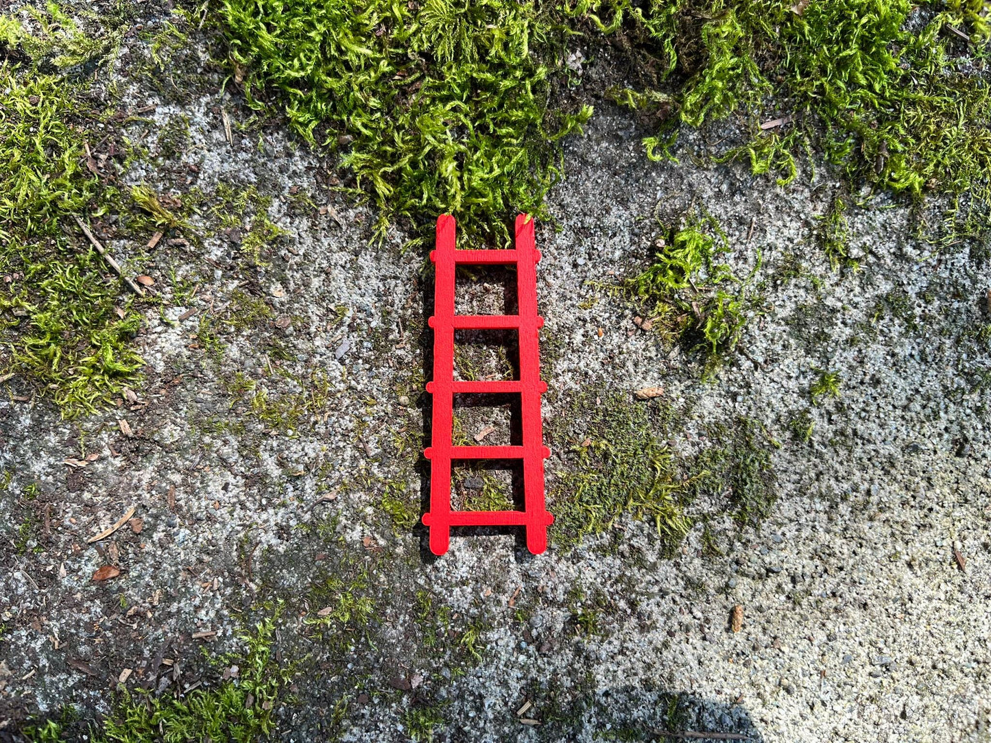 Miniature Fairy Garden Ladder – Red
