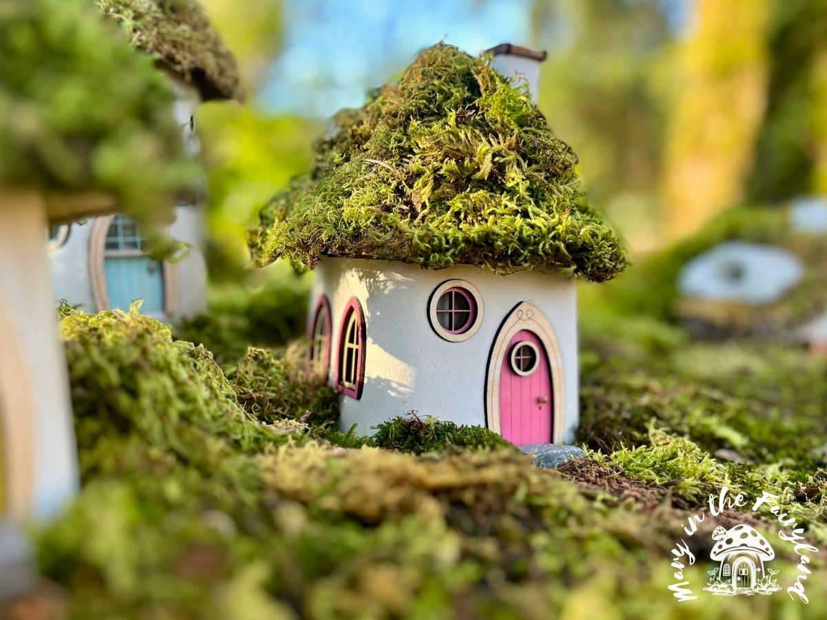 Handcrafted Fairy House – Unique Handmade with Wooden Roof & Sealed for Durability (Outdoor Version)
