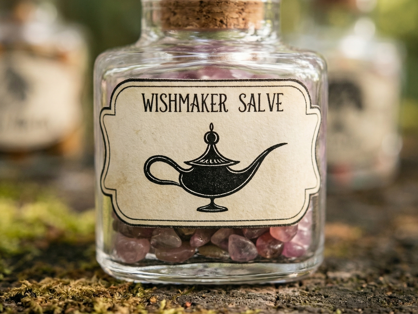 Set of 10 Fairy Potion Bottles with Labels - Mini Glass Bottles for Fairy Gardens