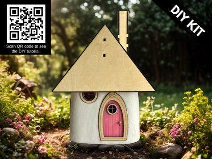 DIY Clay Fairy House Kit – Build & Decorate Your Own Magical Mini Home