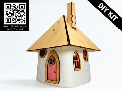 DIY Clay Fairy House Kit – Build & Decorate Your Own Magical Mini Home