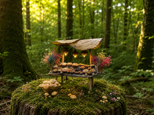 Preserved Flower Set for Fairy Gardens & Miniature Scenes