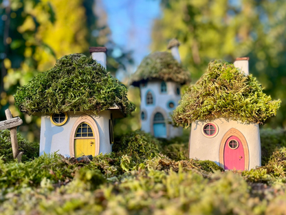 Finished Small Fairy Door and Window Set - Build a Magical Fairy House