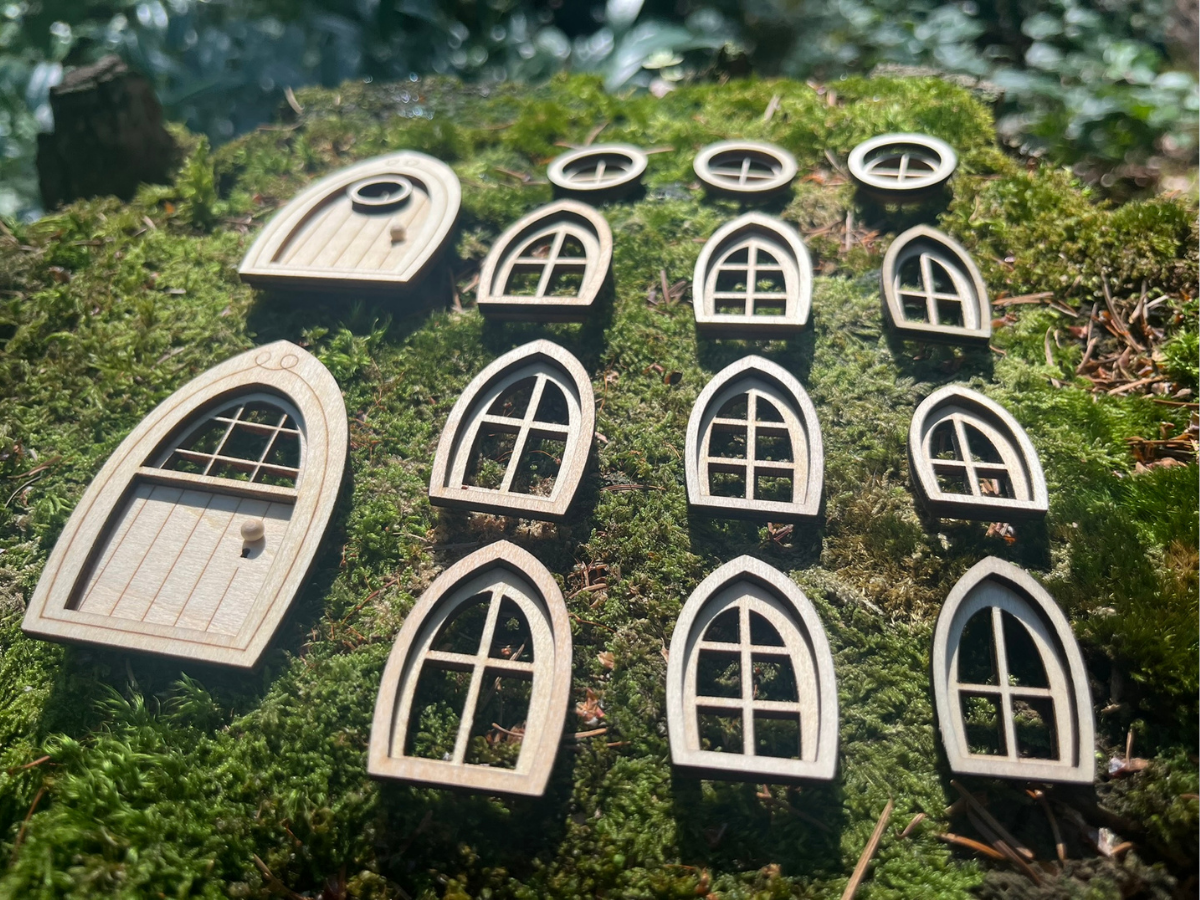 DIY Small Fairy Doors and Windows Set – Build a Magical Fairy House