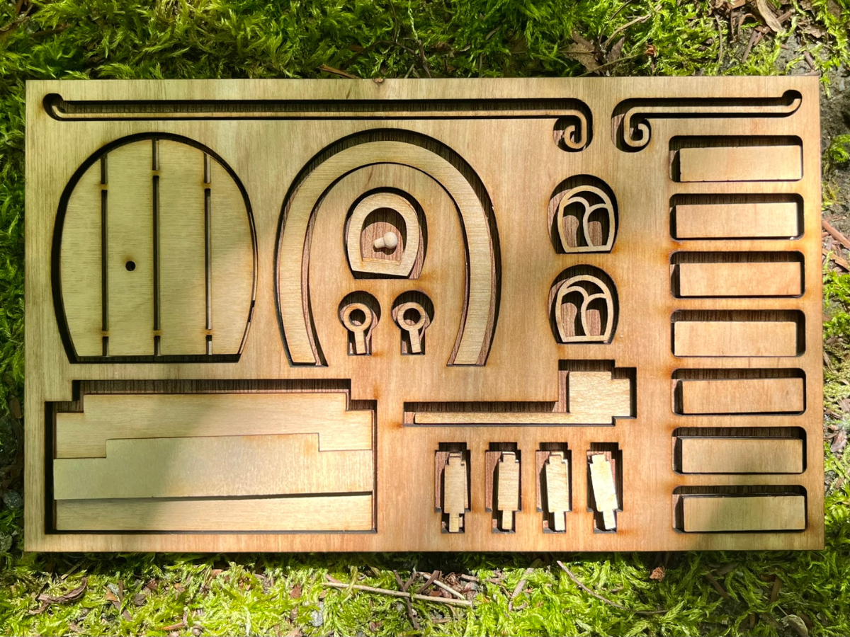 Fairy House Kit with Solar Light - DIY Wooden Garden Cottage to Build & Paint - Alina's Craft Kit