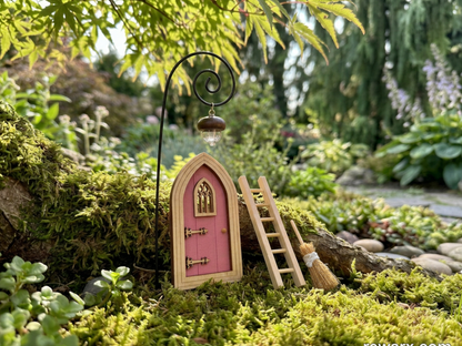 Fairy Arrival Set – Door, Glowing Lantern, Ladder & Broom