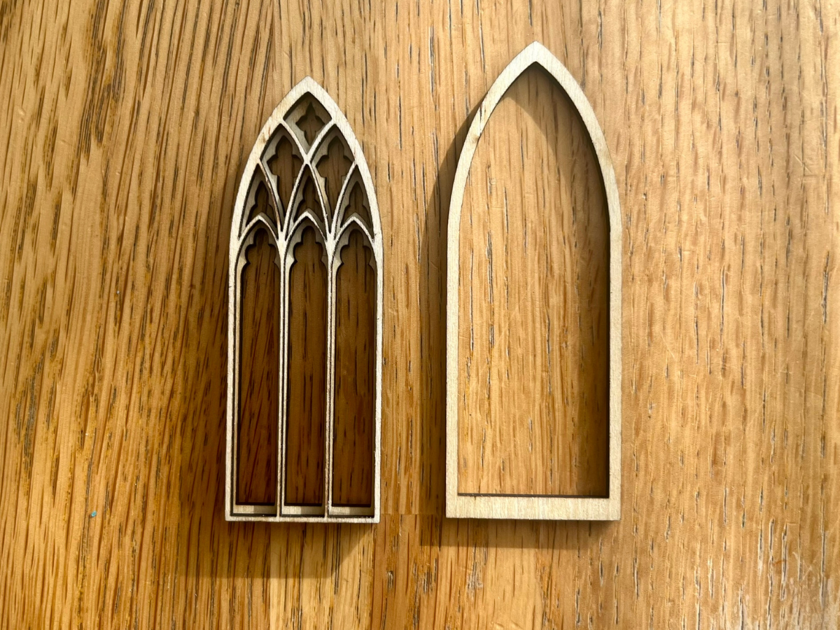DIY Gothic Fairy Door & Window Kit - Pumpkin Fairy House