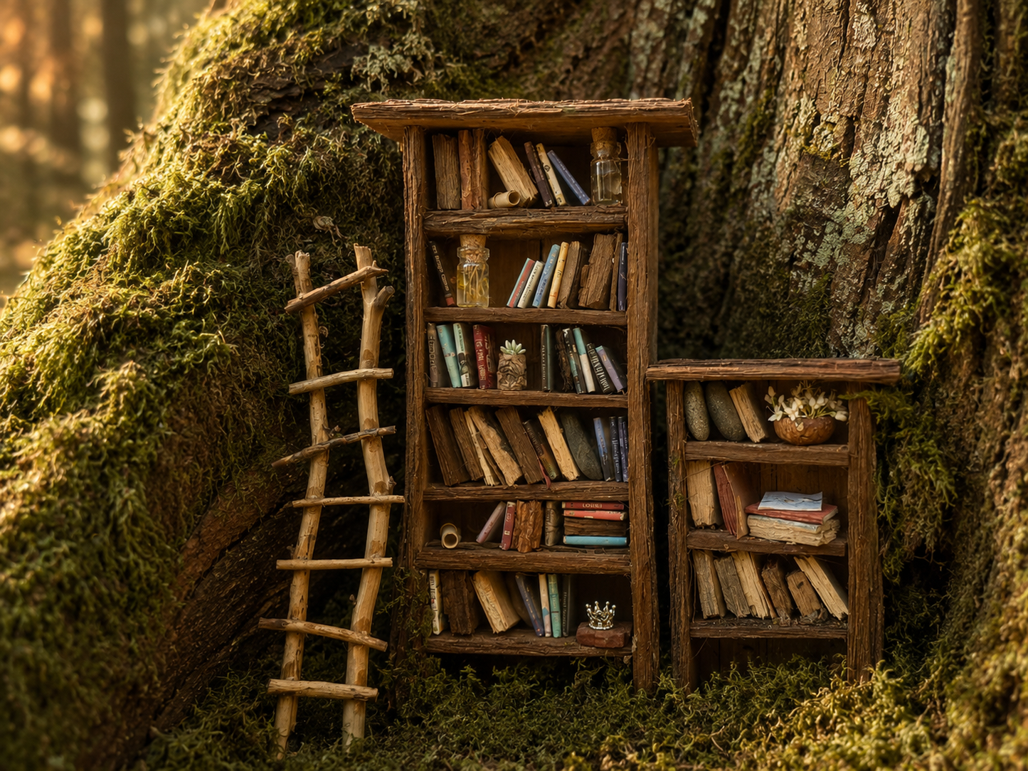 Miniaturbücher-Set – 10PCS PVC Miniaturbucheinbände für Feengarten, Deko & Geschenke