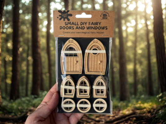 DIY Small Fairy Doors and Windows Set – Build a Magical Fairy House