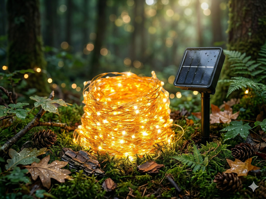 Solar Fairy Lights - Outdoor Magic for Your Fairy Garden (7m, 50 LEDs)