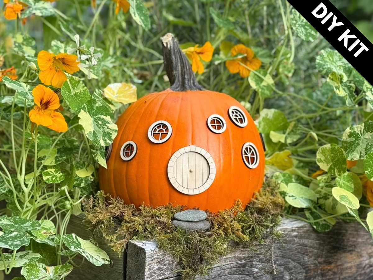 DIY Round Fairy Door & Window Kit – Fairy Gardens & Pumpkin Houses