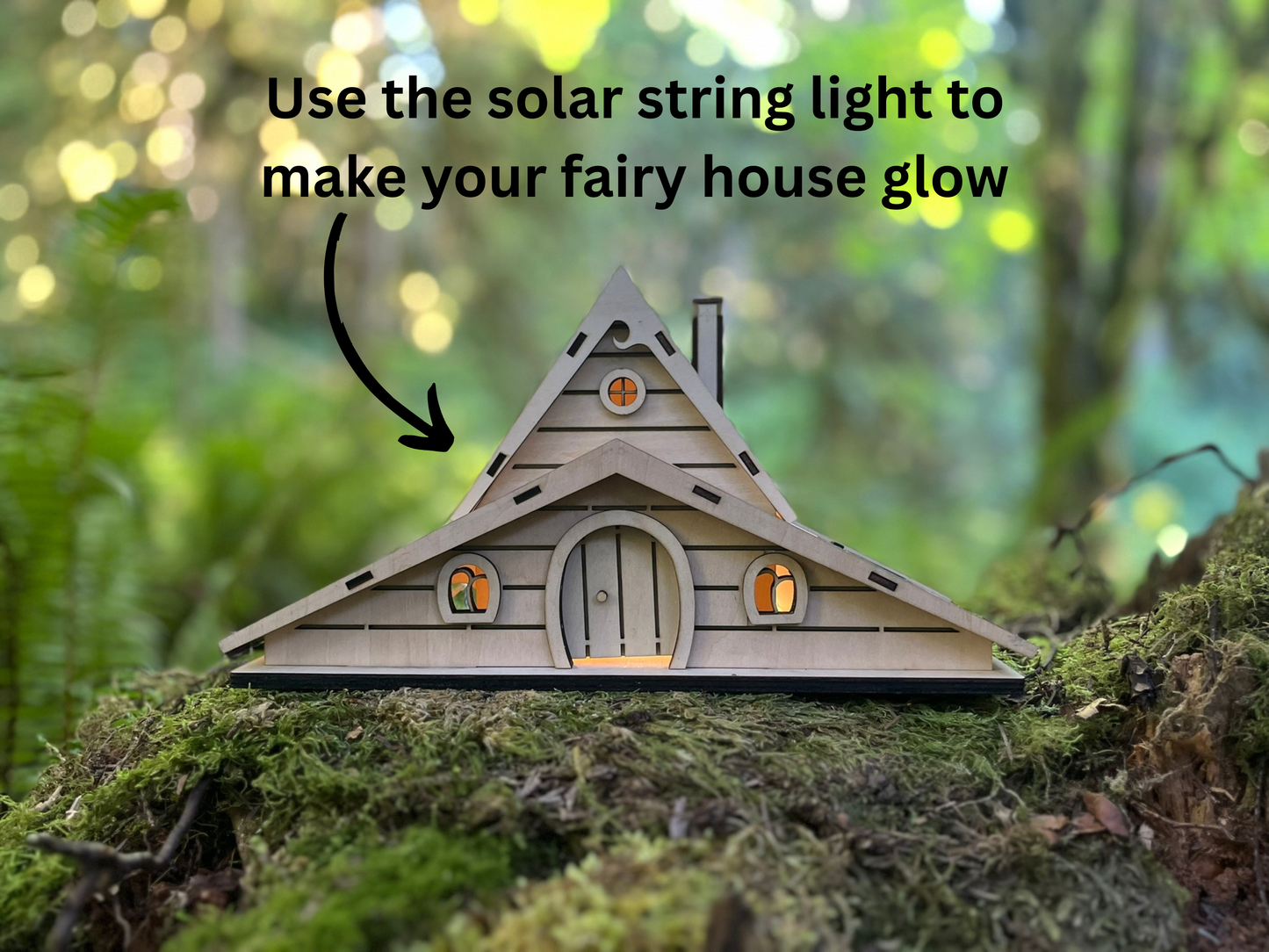 Solar Fairy Lights – Outdoor Magic for Your Fairy Garden (7m, 50 LEDs)