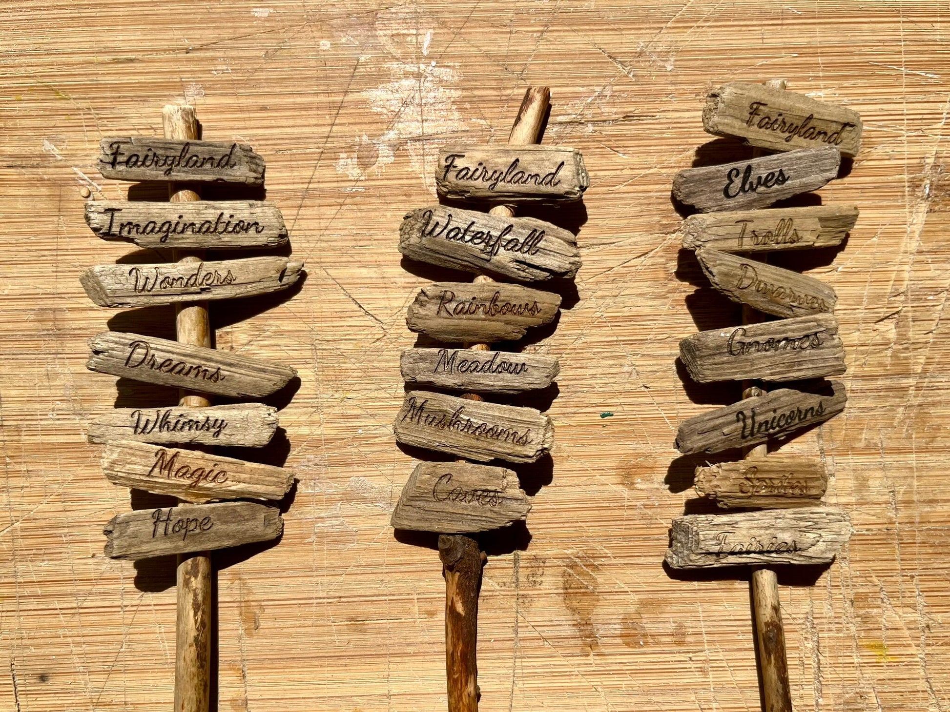Personalized Mini Fairy Sign Posts