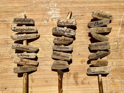 Personalized Mini Fairy Sign Posts