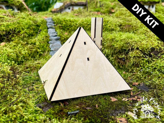 DIY Pyramid Hip Roof for Fairy Houses – Easy to Assemble and Customize
