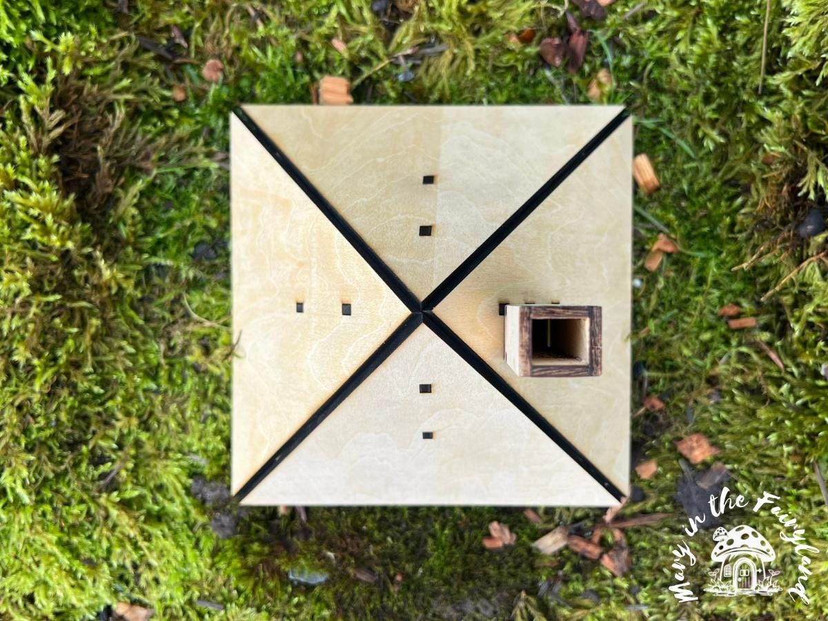 DIY Pyramid Hip Roof for Fairy Houses – Easy to Assemble and Customize