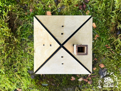 DIY Pyramid Hip Roof for Fairy Houses – Easy to Assemble and Customize