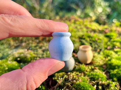 Set of 3 Enchanted Miniature Ceramic Vases