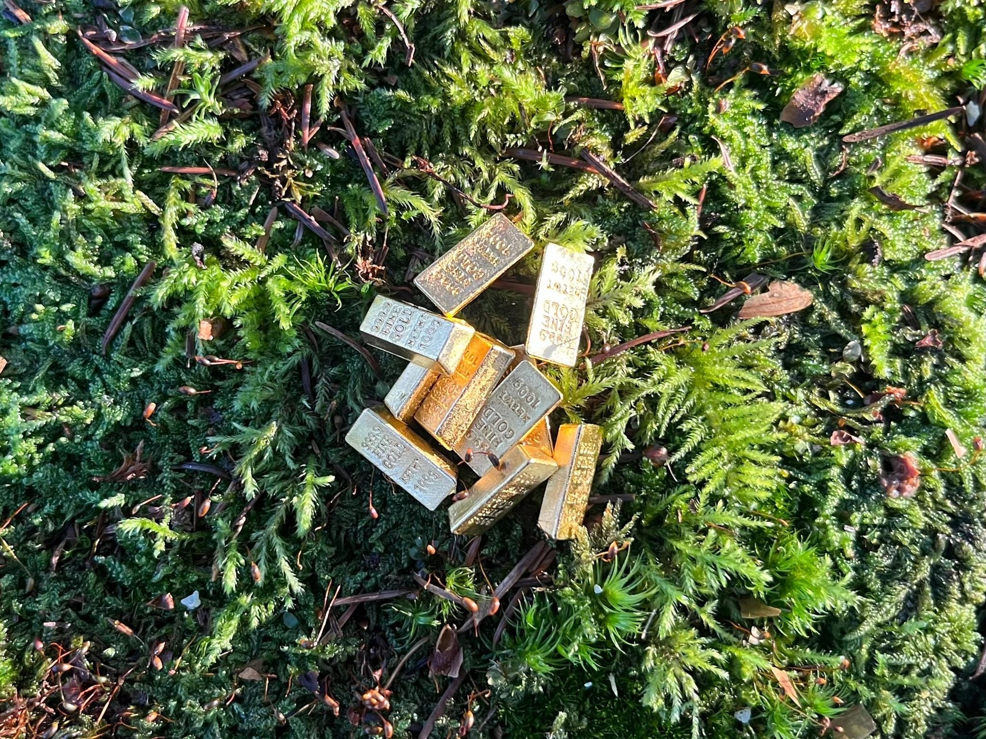 Miniature Golden Bar – 10-Pack Golden Alloy Bars for DIY, Fairy Garden