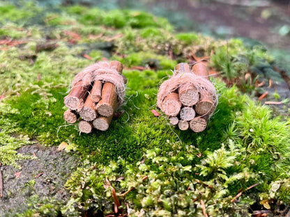 Miniature Wood Bundle – Set of 2, 7 Pieces of Real Wood for Fairy Gardens, Crafts & Decor
