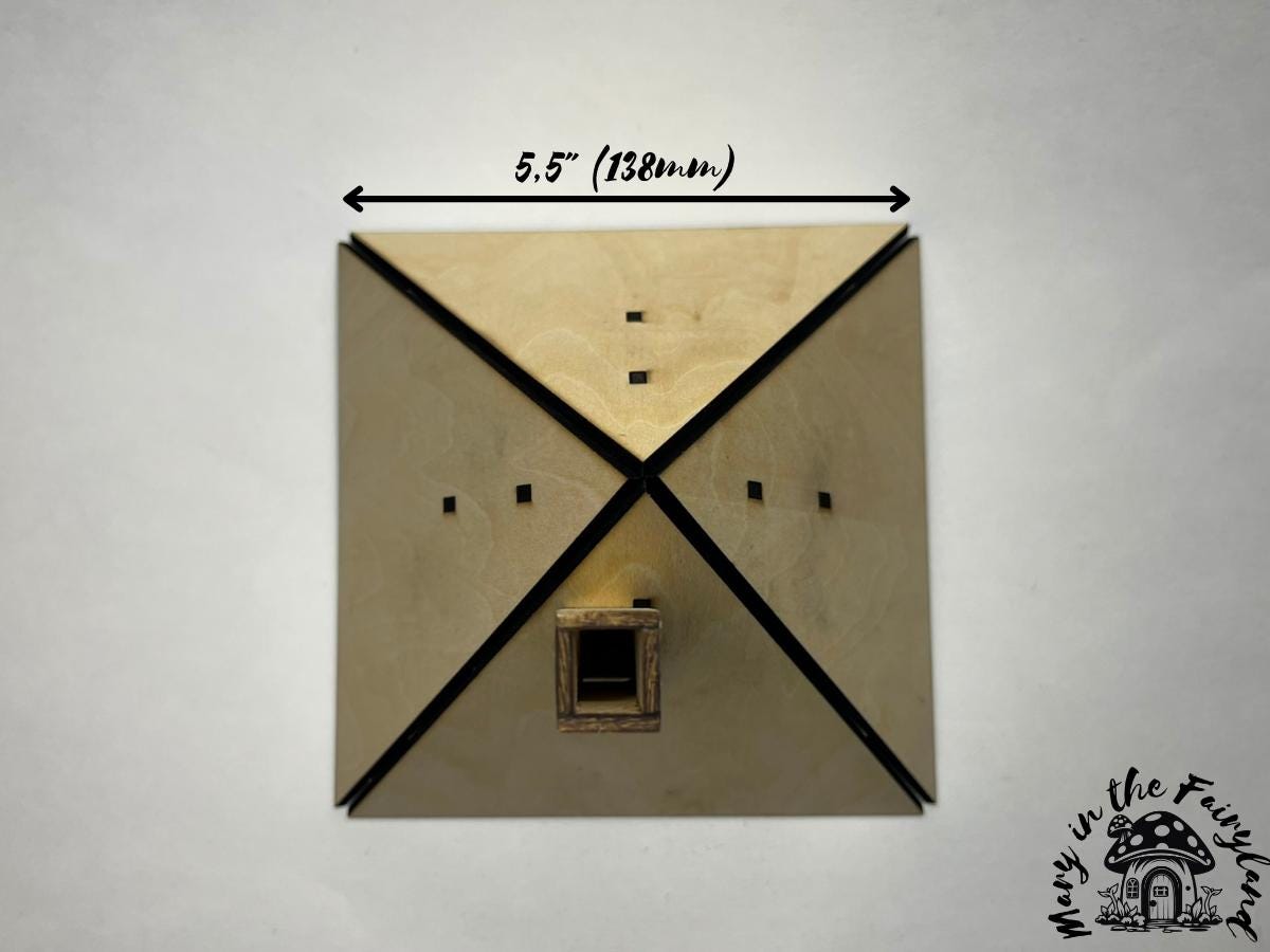 DIY Pyramid Hip Roof for Fairy Houses – Easy to Assemble and Customize