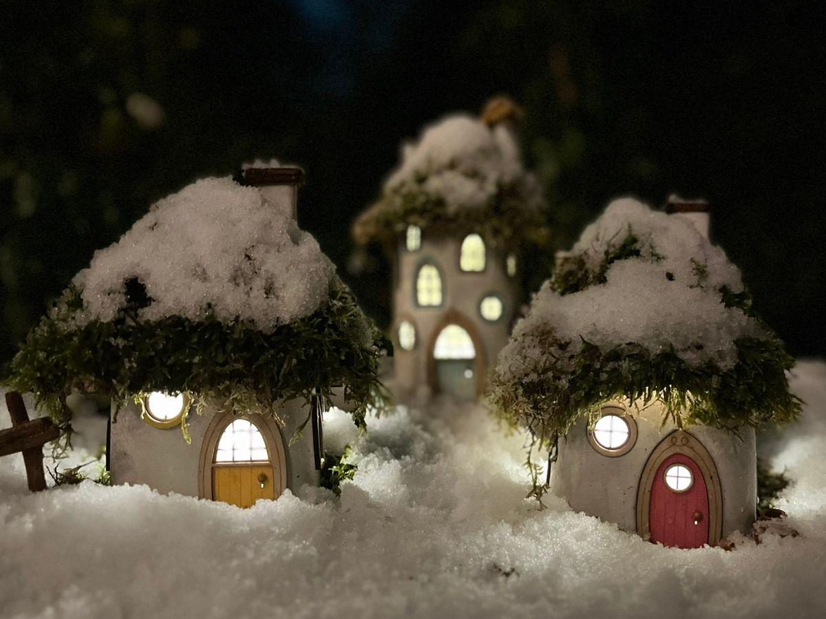 Handcrafted Fairy House – Unique Handmade with Wooden Roof & Sealed for Durability (Outdoor Version)