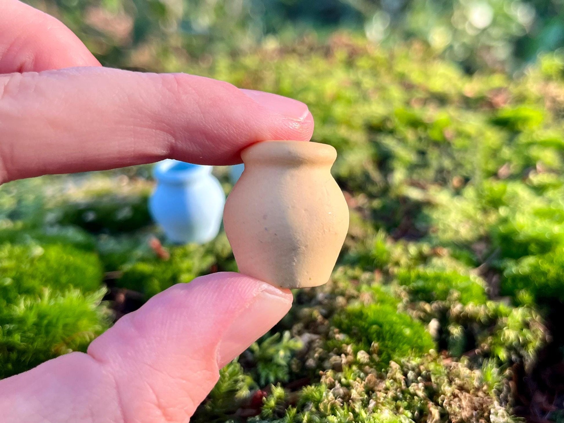 Set of 3 Enchanted Miniature Ceramic Vases