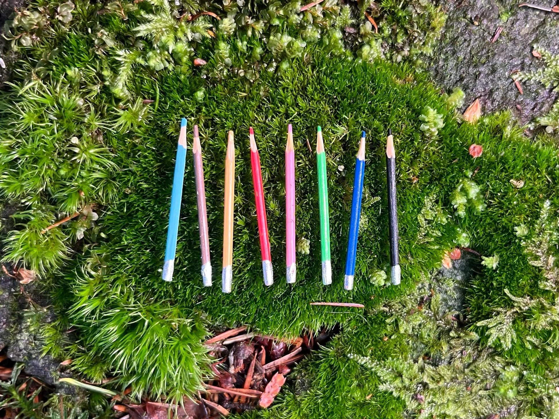 8 Miniature Colorful Pencils