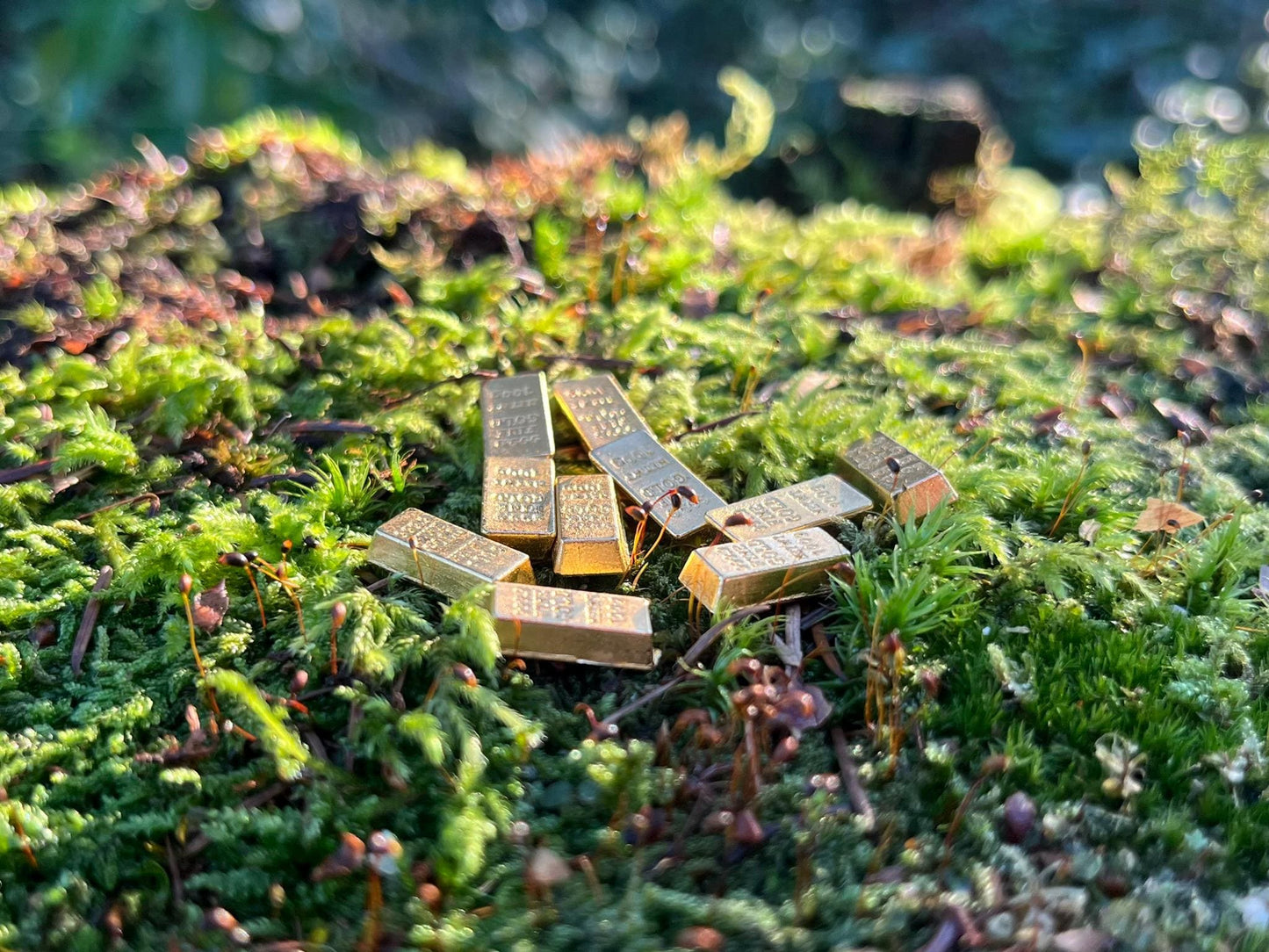 Miniature Golden Bar – 10-Pack Golden Alloy Bars for DIY, Fairy Garden