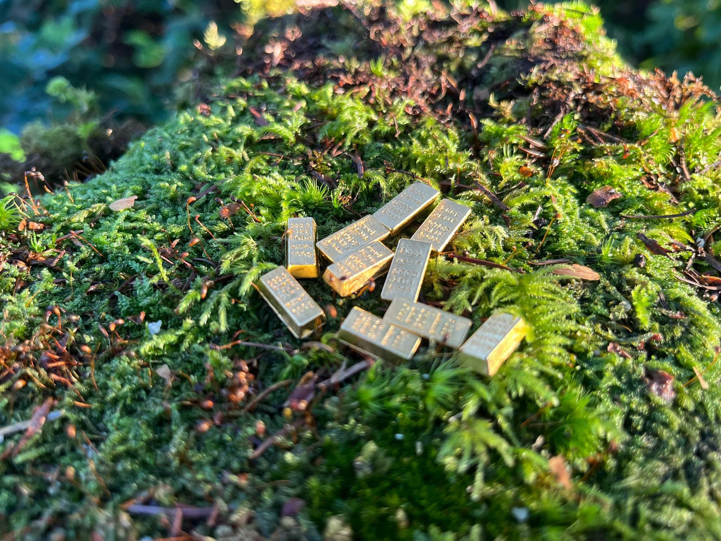 Miniature Golden Bar – 10-Pack Golden Alloy Bars for DIY, Fairy Garden