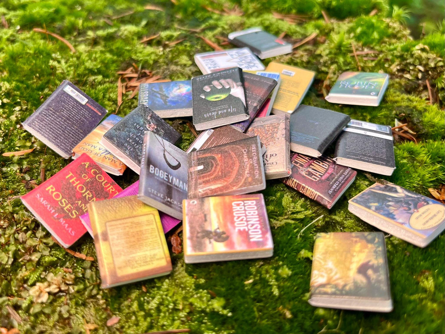 Miniature Books Set – 10PCS PVC Miniature Book Covers for Fairy Garden, Decor & Gifts