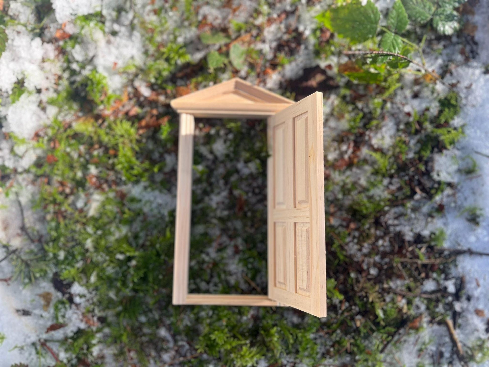 Openable Wooden Fairy Door – DIY Fairy Garden Accessory