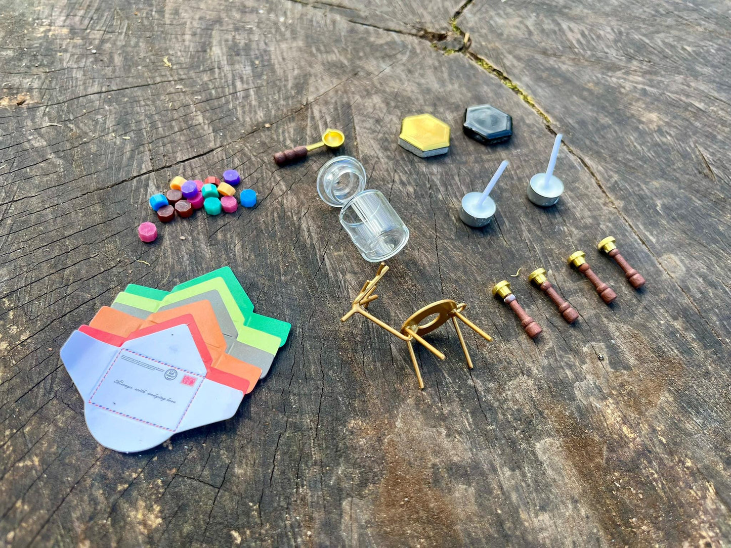 Miniature Wax Seal Stamp Kit – Create a Lovely Fairy Letter with a Real Wax Stamp