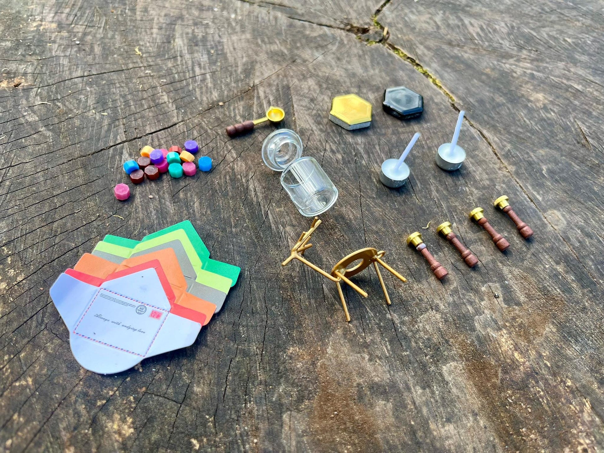 Miniature Wax Seal Stamp Kit – Create a Lovely Fairy Letter with a Real Wax Stamp