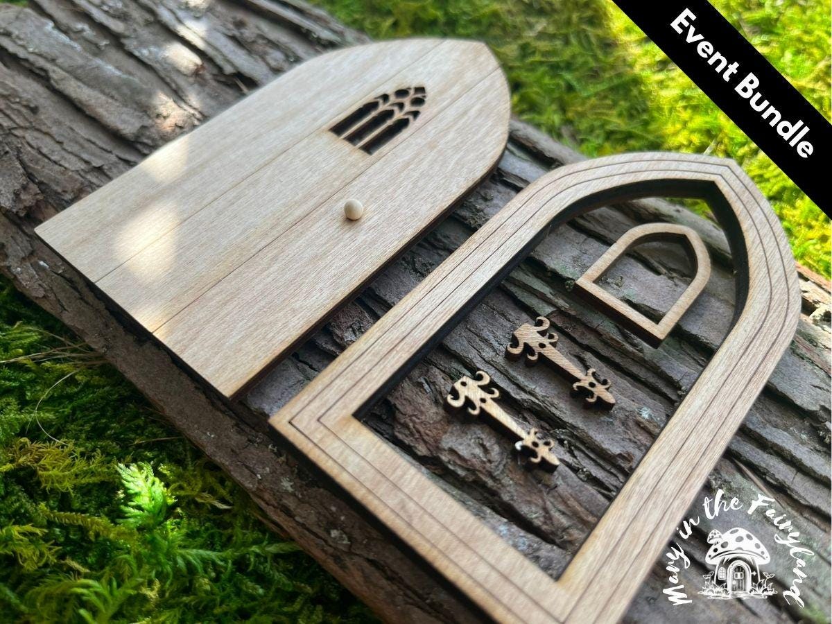 DIY Gothic Fairy Door Kit – Bulk Sets for Birthday Parties, Workshops, Crafting Fun etc.