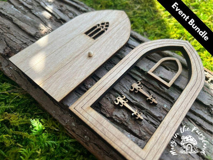 DIY Gothic Fairy Door Kit – Bulk Sets for Birthday Parties, Workshops, Crafting Fun etc.