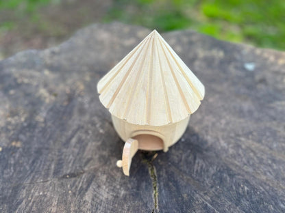 Fairy Garden Wooden Log Cabin – DIY Craftable Decor