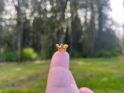 Adorable Golden Fairy Crown with Diamonds