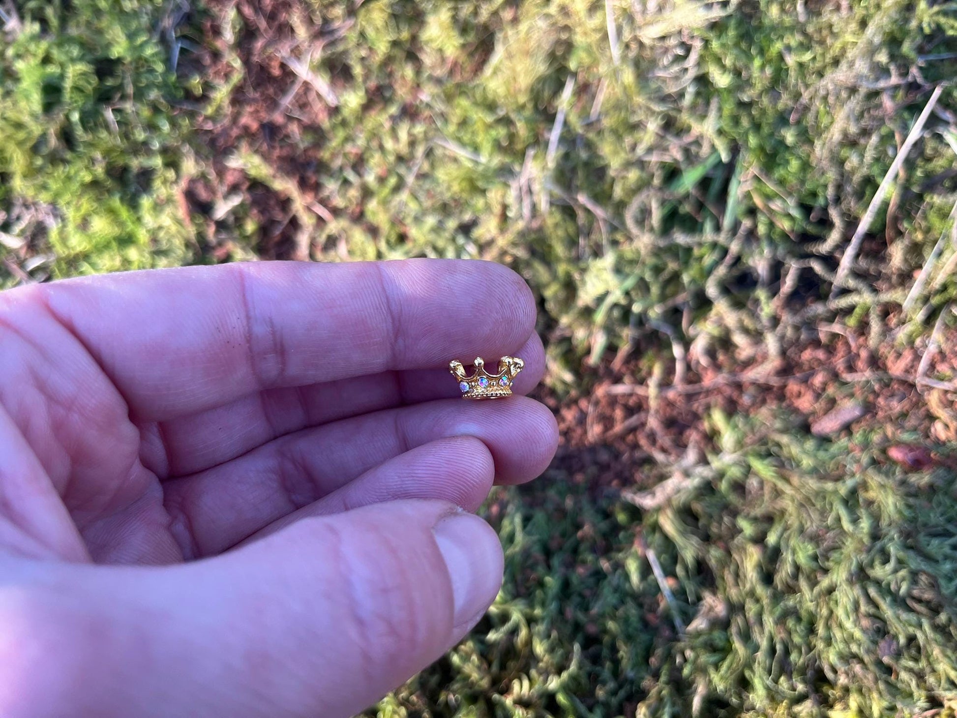 Adorable Golden Fairy Crown with Diamonds