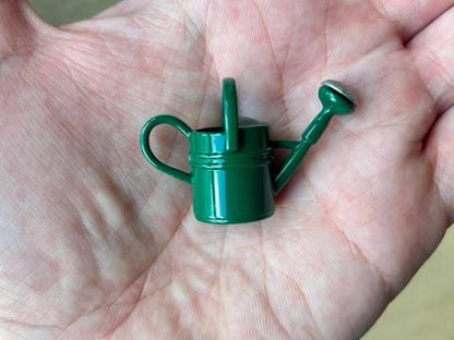 Miniature Fairy Garden Watering Can - Tiny Metal Decor - 1/24 Scale Mini Accessory