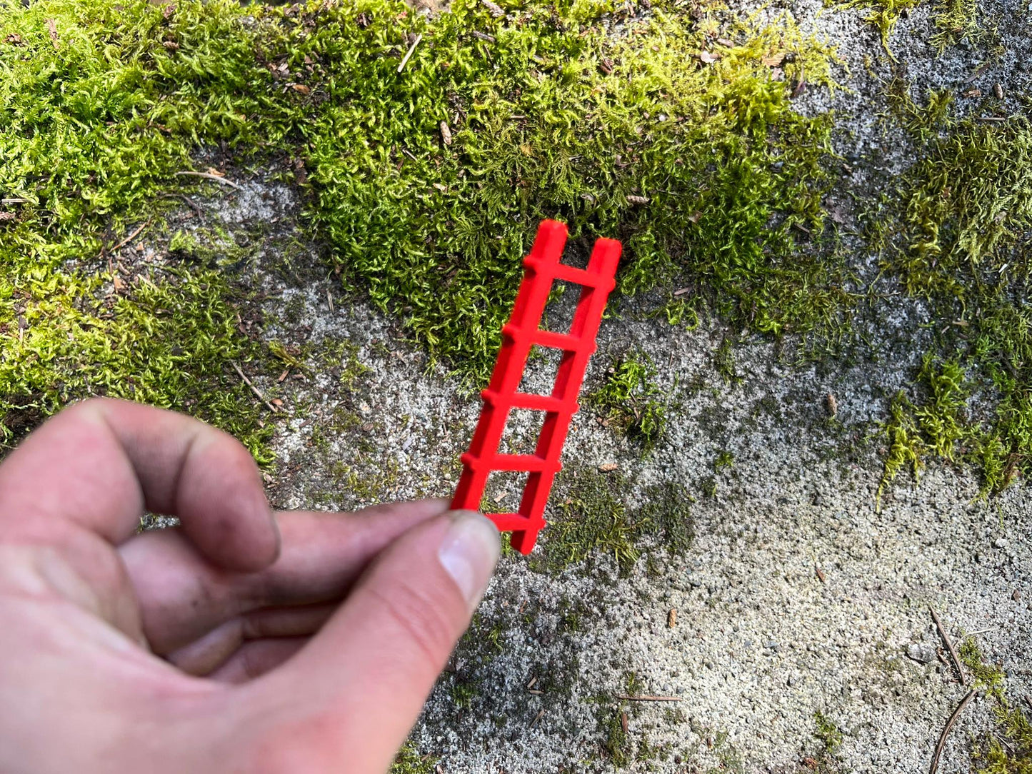 Miniature Fairy Garden Ladder – Red