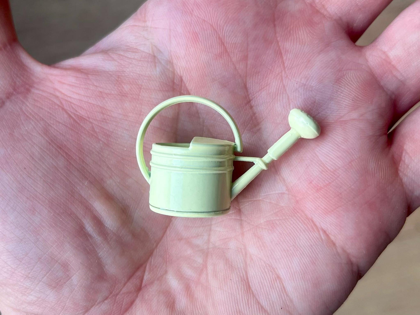 Miniature Fairy Garden Watering Can - Tiny Metal Decor - 1/24 Scale Mini Accessory