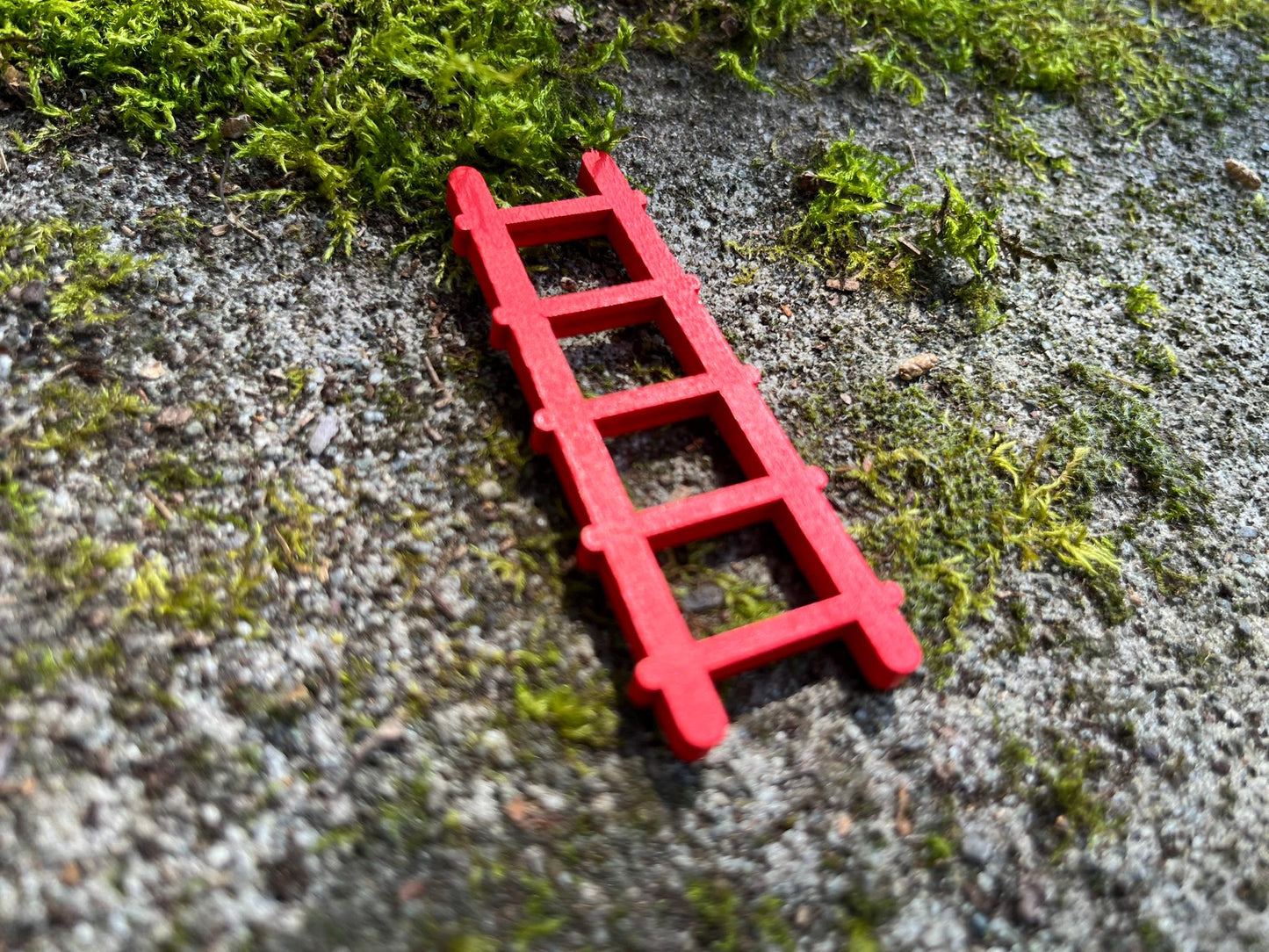 Miniature Fairy Garden Ladder – Red
