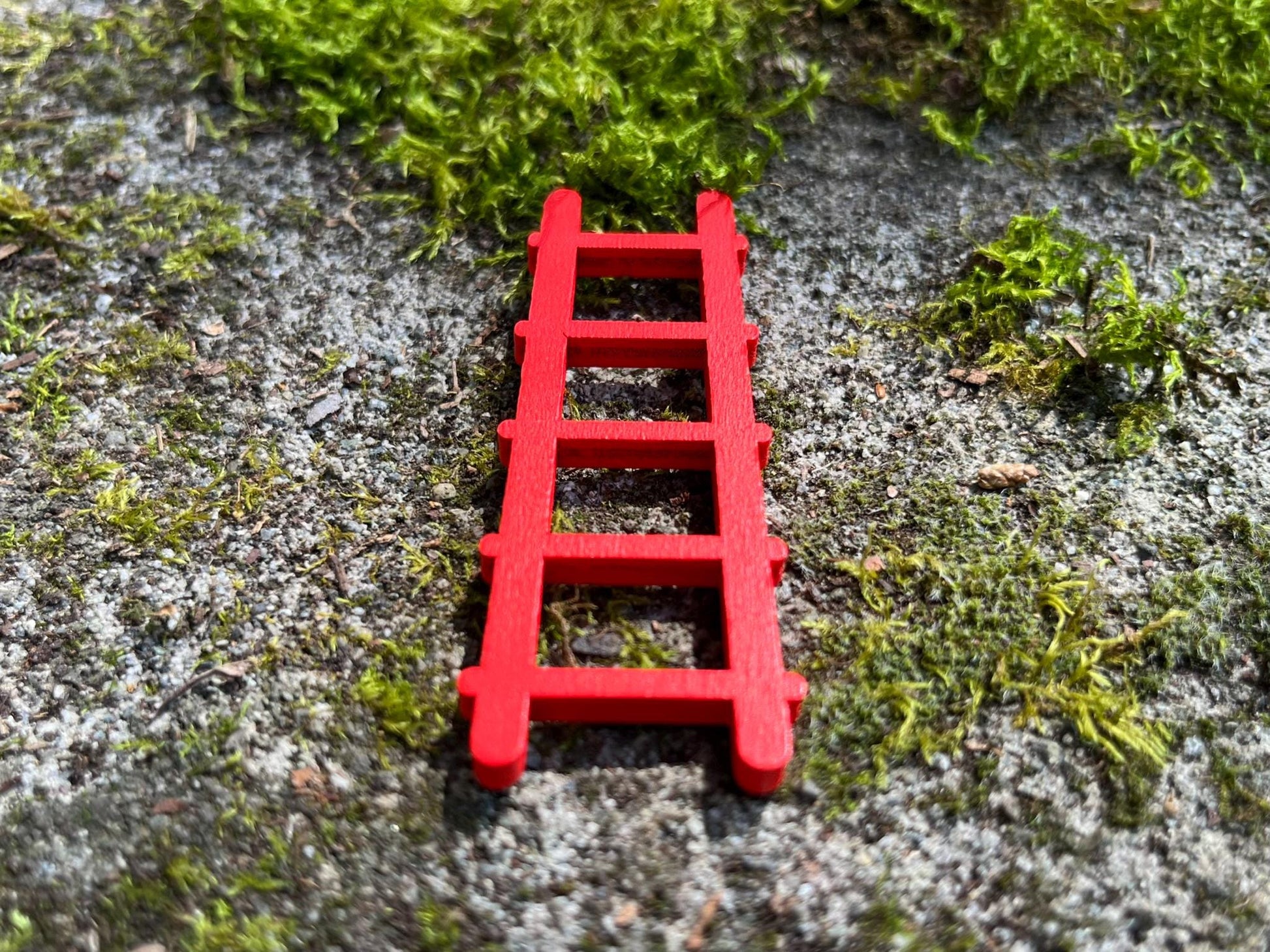 Miniature Fairy Garden Ladder – Red