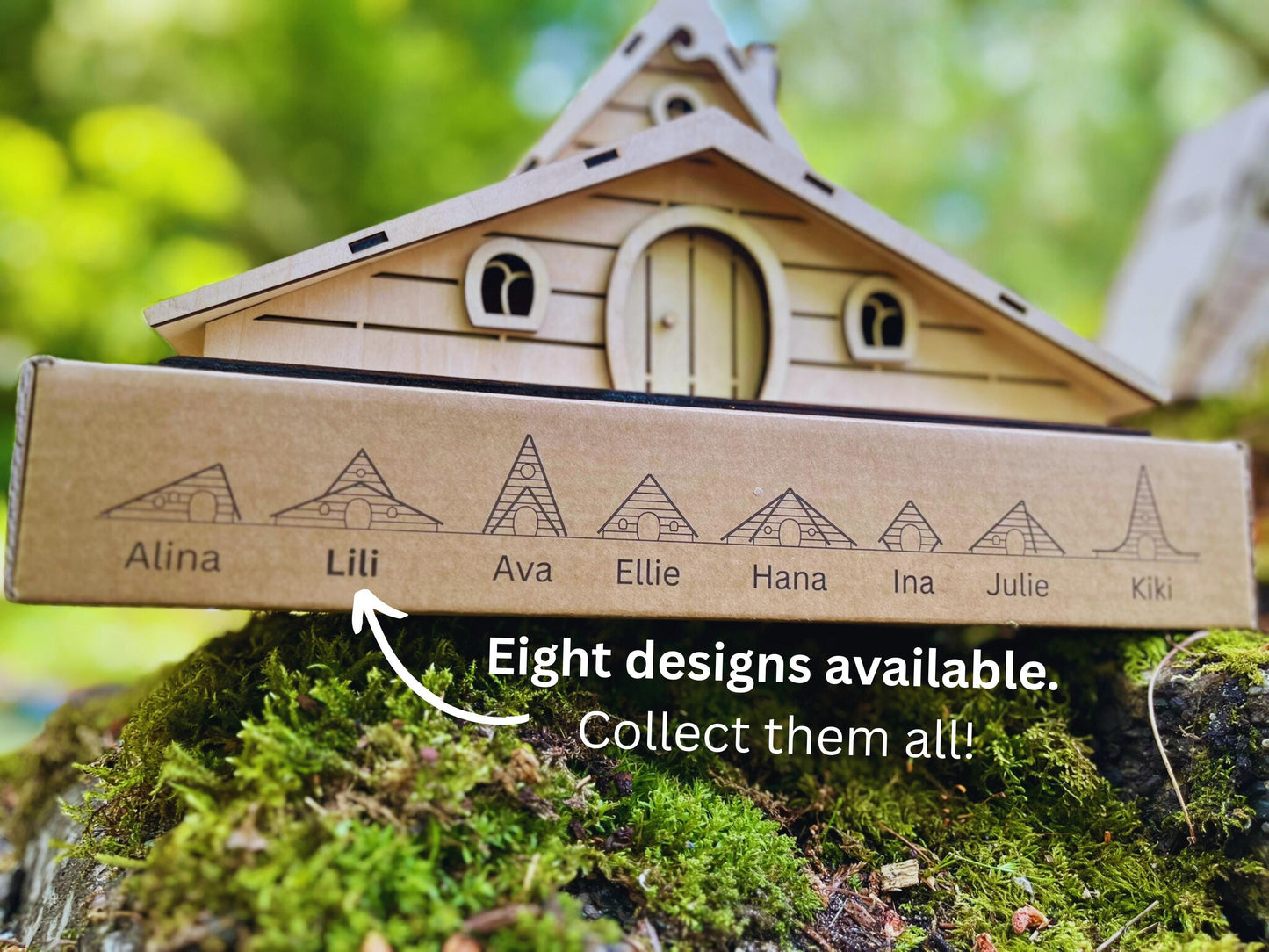 PRE-ORDER - DIY Fairy House Kit – Wooden Fairy Garden Craft with Solar Roof | Lili Fairy House