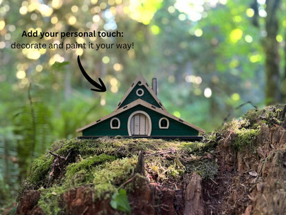 PRE-ORDER - DIY Fairy House Kit – Wooden Fairy Garden Craft with Solar Roof | Lili Fairy House
